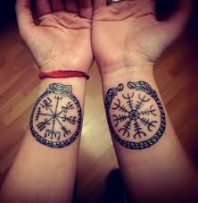 Aegishjalmur Vegvisir Vikings Nordiccountries Scandinavian Northumbria Solarsteinn Drakkars Bracelet Scandinavian Tattoo Viking Tattoos Norse Tattoo