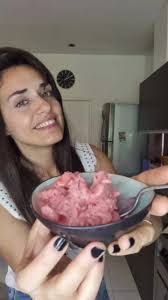 Helado De Banana Y Frutilla