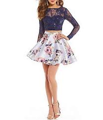 Jodi Kristopher Sequin Lace With Floral Skirt Two Piece Dress Dillards Homecoming Dresses Prom Dresses For Teens Dillards Dress