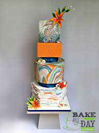 We know you all have questions and concerns regarding your upcoming weddings, birthday parties, and other events. Wedding Cakes In Lafayette La Bake My Day Acadiana Tropical Theme With Hibiscus Seashells Lilies Pa Cool Wedding Cakes Hawiian Wedding Cake Bright Cakes