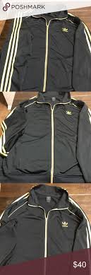 Adidas Black And Gold Jacket Mens Adidas Men S Sz 3xl Black And Gold Track Jacket Adidas Men Jackets Track Jackets