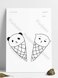 Gambar di bawah adalah hasil gubahan dari jecinci iaitu gambar yang asalnya berwarna hitam putih menjadi gambar yang berwarna atau gambar yang sebenar. Ais Krim Haiwan Gambar Kartun Elemen Comel Sederhana Kecil Segar Elemen Grafik Psd Percuma Muat Turun Pikbest