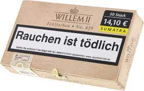 Willem ii fehlfarben corona no.40 sumatra. Willem Ii Fehlfarben No 429 Sumatra 50er Packung Cigarworld De Zigarillos Sonstige Herkunft