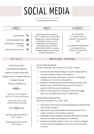 Social Media Manager Resume Example Writing Tips