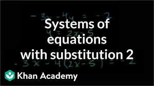 Spread the lovesolving equations maze worksheet. Systems Of Equations With Substitution 3x 4y 2 Y 2x 5 Video Khan Academy