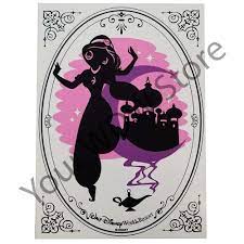 Download Disney Silhouette Print Walt Disney World Princess Jasmine