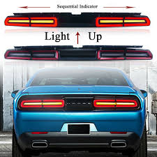 Red Led Tail Light Rear Lamp For 08 14 Dodge Challenger Coupe 2 Door Sequential Led Tail Lights Challenger Tail Light