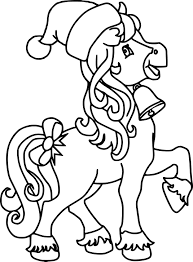 Coloriage noel format a4 dessin gratuit. Coloriage Noel Cheval A Imprimer Sur Coloriages Info