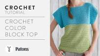 How to Crochet a Color Block Top