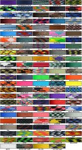 Color Chart Paracordprojects Paracord Bracelets Paracord