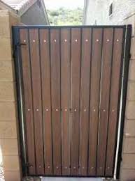 Steel Frame Gate Wood Slats Google Search Diy Fence Wooden Fence Easy Fence