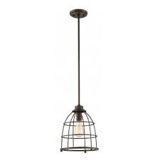 Nuvo Maxx Large Caged Pendant Light Fixture Mahogany Bronze Nuvo 60 5849 Homelectrical Com