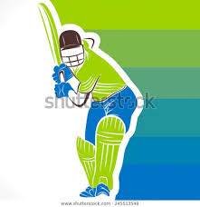 Cricket Player Ready Hitting Ball Colorful Stock Vector Royalty Free 245513548 In 2020 Sports Tshirt Designs Royalty Free Stock Vector