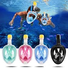 Full Face Snorkel Mask W Free Breathing Snorkeling Mask Swim Full Face Snorkel Mask Snorkel Mask Snorkeling