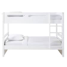 Il letto a soppalco si differenzia dal letto rialzato per la maggiore distanza del materasso da terra. Letti A Soppalco Bianchi Per Bambini 90x190 Cm Galaxy Maisons Du Monde