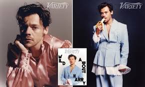 The conde nast magazine has been in existence for 127 years and has only featured men on the cover 10 times. Harry Styles Mocks Controversy Surrounding Vogue Gucci Dress Cover Daily Mail Online