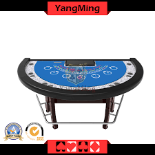 Features storage, game table, and cover for dining weight: New Design Half Round Custom Blackjack Poker Table Manufacture Casino Table With Standard Gambling Table Ym Bj03 China Casino Table And Poker Table Price Made In China Com