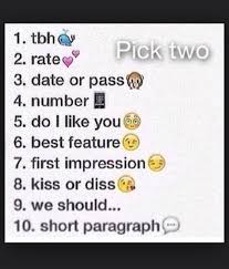 Pick Two Snapchat Question Game Snapchat Questions Snapchat Story Questions