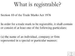 Trademark infringement (trade mark act 1976). Ppt Laws Applicable To Trade Mark Common Law Legislation Trade Marks Act 1976 And Trade Powerpoint Presentation Id 4721784