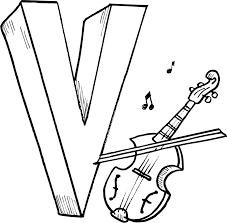 Letter V Coloring Pages Printables For Kids Coloring Point Music Coloring Coloring Pages Free Lettering