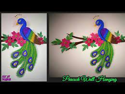 Alibaba.com offers 5,152 peacock wall decor products. How To Make Peacock Wall Hanging Diy Wall Decor Diy Home Decor Diy Wall Hanging Artmypassion Youtube