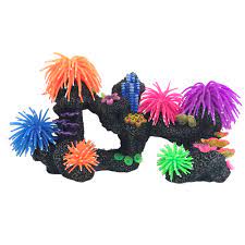 Top fin® barrel aquarium ornament. Top Fin Coral Anenome Cave Aquarium Ornament Fish Ornaments Petsmart