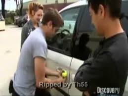 At last, they conclude that it's not possible to use a tennis ball to unlock car doors. Mythbusters Tennis Ball Lockpick Youtube