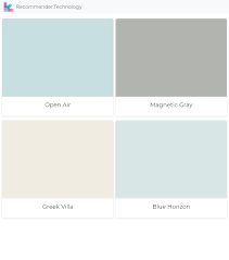 Open Air Magnetic Gray Greek Villa Blue Horizon Beach House Colors Color Palette Living Room Greek Villas