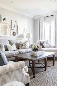 Nowadays it is rather popular to set grey coffee tables in the living rooms, where the predominant color is dark or even. Light Gray Sofa With Brown Rectangular Coffee Table Transitional Living Room