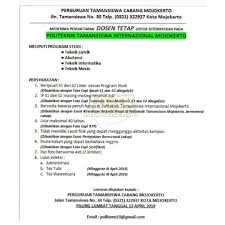 We did not find results for: Loker Mojokerto Lowongan Pekerjaan Dosen Tetap Facebook