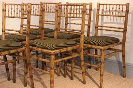 All are treated bamboos and crafted to perfection. Good Set Of Six 1940s Faux Bamboo Painted Dining Chairs Dining Chairs