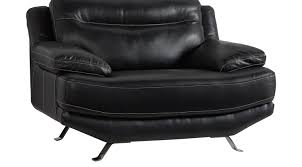 A leather chair and ottoman can put the finishing touch on a truly inviting aesthetic. 777 00 Castilla Black Leather Chair Contemporary