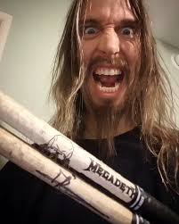 The Megakit! Powered by @officialtamadrums (shells, hardware and sticks),  @meinlcymbals and @evansdrumheads. #megadeth #metaltouroftheyear #tama  #meinl #evans