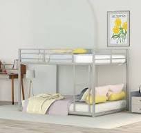 ‫Amazon.com: Harper & Bright Designs מיטות קומותיים מלאות ...‬‎