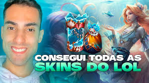 Consegui TODAS as Skins do LoL!!! Abrindo 30 Cápsulas Canção do Oceano
