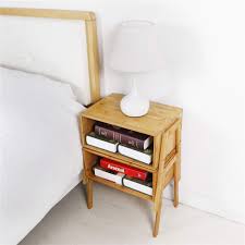 Clean lines, two drawers with recessed pulls, and tapering, flared wood dowel legs. 16 Cheap Nightstands You Can Buy Online Bedside Tables Less Than 150
