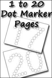Dot marker number printables free. Free 1 To 20 Number Printables Numbers Preschool Dot Marker Printables Dot Markers