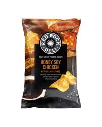 Red Rock Deli Honey Soy Chicken Chips 165g Honey Soy Chicken Chicken And Chips Honey Soy