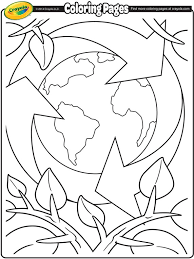 We have an entire set of 15 different coloring pages below as part of our earth day classroom quilt. Earth Day Recycling Coloring Page Crayola Com