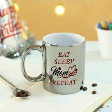 **ordering information** after you've added to cart. Eat Sleep Repeat Personalized Silver Mug For Mom Gift Send Mother S Day Gifts Online J11135443 Igp Com