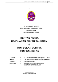 Kertas kerja karnival sukan & permainan 2010 1.0. Kertas Kerja Penganjuran Karnival Jualan Cadangan Contoh Kertas Kerja Program Sukan Patrick Semadang Bagi Tahun 2008 Kestyava