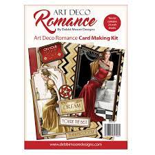 The gold watercolor takes time to dry, and it can be a. Art Deco Romance Card Making Kit Debbi Moore Designs