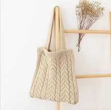 Knitting bags large and small plus knitting totes, knitting travel bags, knitting needle amazing handmade bags and cases from atenti, offhand, della q, utility canvas, namaste and more keep. Cotton Knitted Portable Oem Embroidery Design Fashiion Tote Bag China Bag And Ladies Bag Price Made In China Com
