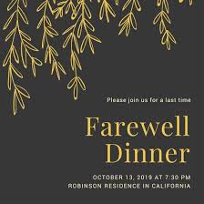 Black And Gold Party Invitations Templates Free Farewell Party Invitation Templates Canva Party Invite Template Farewell Party Invitations Going Away Party Invitations
