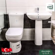 بضمان الغفري حتى 2033م من شركة Vitra Turkiye التركية طقم حمام مكون من مغسلة 60 سم رجل مغسلة معلقة عادي مرحاض م Vitra Toilet Instagram Posts