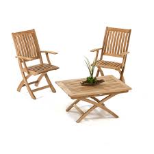 Barbuda Teak Folding Chair And Table Chat Set Westminster Teak Kursi