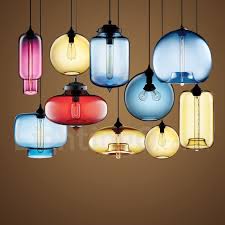 Why we love art glass lighting. Modern Contemporary Multi Colors 1 Light Glass Pendant Light For Bedroom Dining Room Study Room Office Lamp Lightingo Co Uk