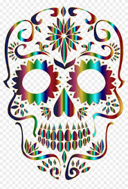 Suitable for apparel, scrapbooks, decals, and many other creative uses. Sugar Skull Silhouette 3 No Background Colorful Sugar Skull Background Free Transparent Png Clipart Images Download