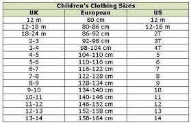 Size Chart Joelinks Store
