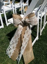 Aisle Bow Burlap And Lace Qty 10 Burlap Chair Back Bows Aisle Decoration Bows Rustic Wedding Decor Wedding Bow Aisle Decor Wedding Ceremony With Images Burlap Wedding